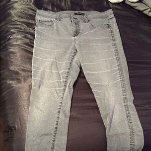 Ann Taylor Gray Skinny Jeans with Modern Fit